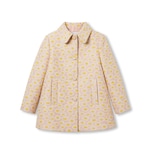 Children's floral jacquard coat