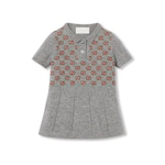 Baby wool dress with embroidery