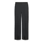 Pantaloni oversize a vita bassa in lana