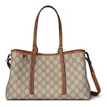 beige and brown GG fabric