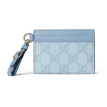 light blue coated fabric