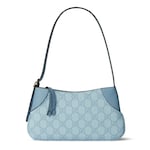 light blue coated fabric