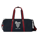 Large printed canvas duffle bag
