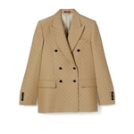 GG silk wool crêpe jacquard jacket