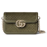 forest green GG suede