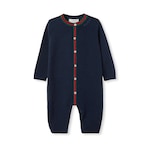 Tutina neonato in cotone con ricamo