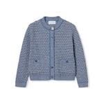 Kinder-Cardigan aus Wollbouclé