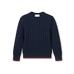 Kinderpullover aus Wolle mit Web
