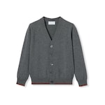 Cardigan bambino in lana con Web