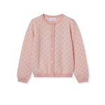 Cardigan bambino in jacquard di lana GG