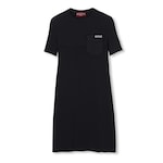 Robe en tissu côtelé avec intarsia