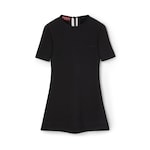 Silk crêpe mini dress with embroidery