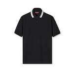 Polo en coton stretch à motif GG