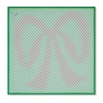 Carré in seta con stampa del progetto 90 x 90