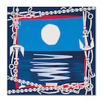 90 x 90 project printed silk carré