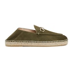 dark green suede