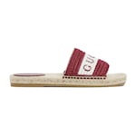 Rosso Ancora and white crochet raffia
