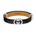 black crocodile leather