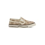 tessuto beige e marrone scuro