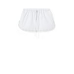 Cotton poplin shorts wth embroidery
