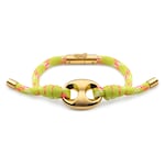 yellow and multicolor polyester