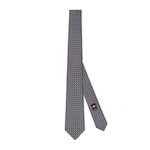 Horsebit silk jacquard tie