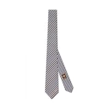Cravatta in seta jacquard a righe