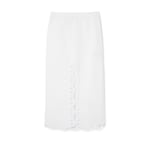 Cotton poplin skirt with embroidery