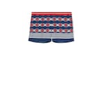 Printed silk twill shorts