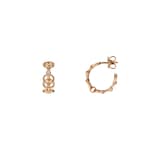 Pendientes aro Gucci Horsebit diamantes oro 18k  