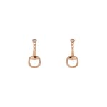 ホースビット 18K ダイヤモンド ピアス