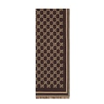 marron foncé et beige