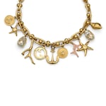 Collana a catena con simboli Gucci