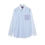 light blue and white