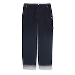 Bleached GG cotton denim jacquard pant