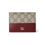 beige and Rosso Ancora leather