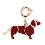 Dog-shaped bag charm