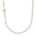 Gucci Interlocking long pearl necklace