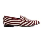 white and Rosso Ancora calf hair