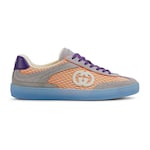 multicolor mesh and suede