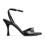 cuir noir brillant