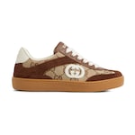 tessuto beige e marrone scuro