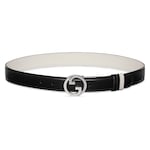 black and white leather