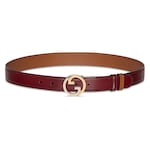 Rosso Ancora and brown leather
