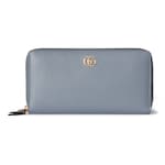 light blue and beige leather