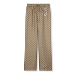 Pantalon en twill de soie GG avec imprimé