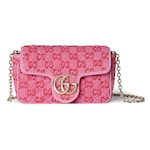 pink and red GG bouclé