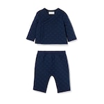 Set regalo neonato in jersey GG imbottito