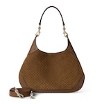 brown GG suede