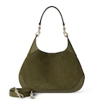 dark green GG suede